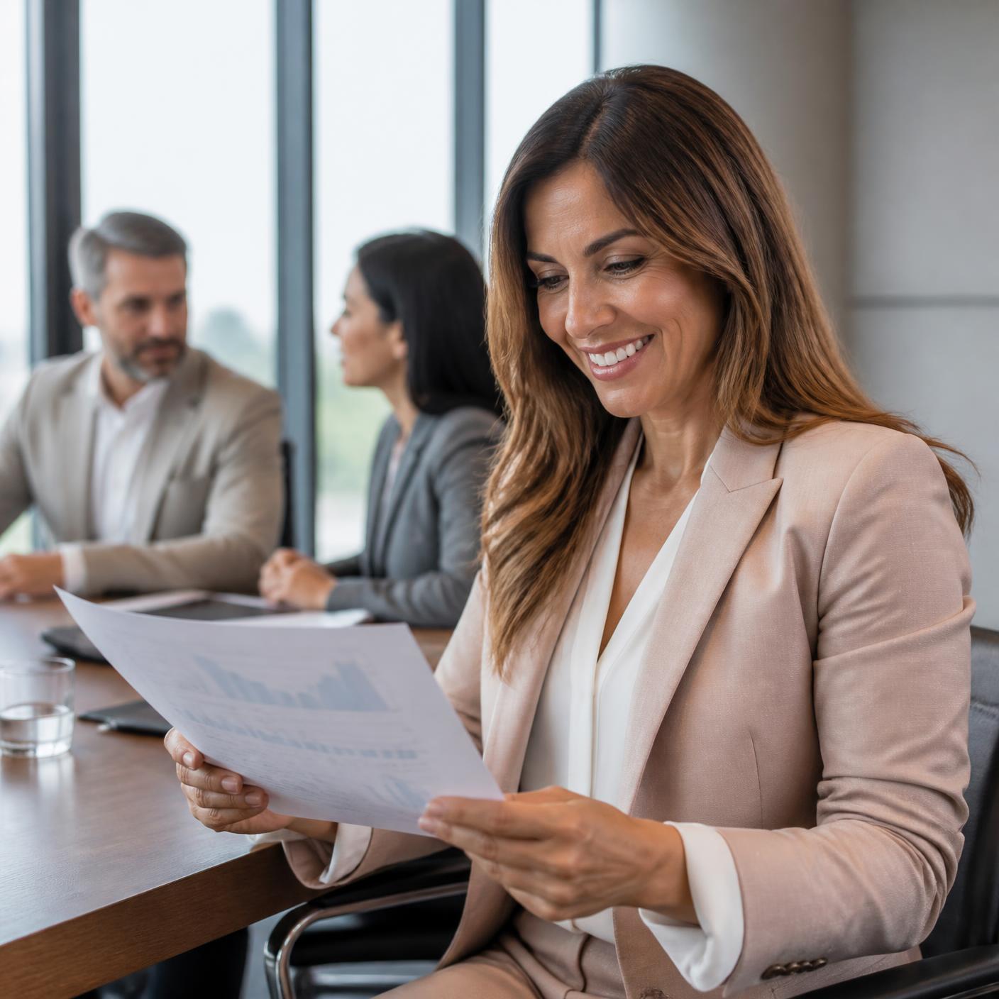 A growth partner reviewing practical business intelligence with an owner